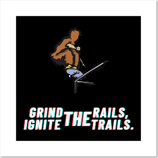 Grind the rails, ignite the trails. Skate Posters and Art